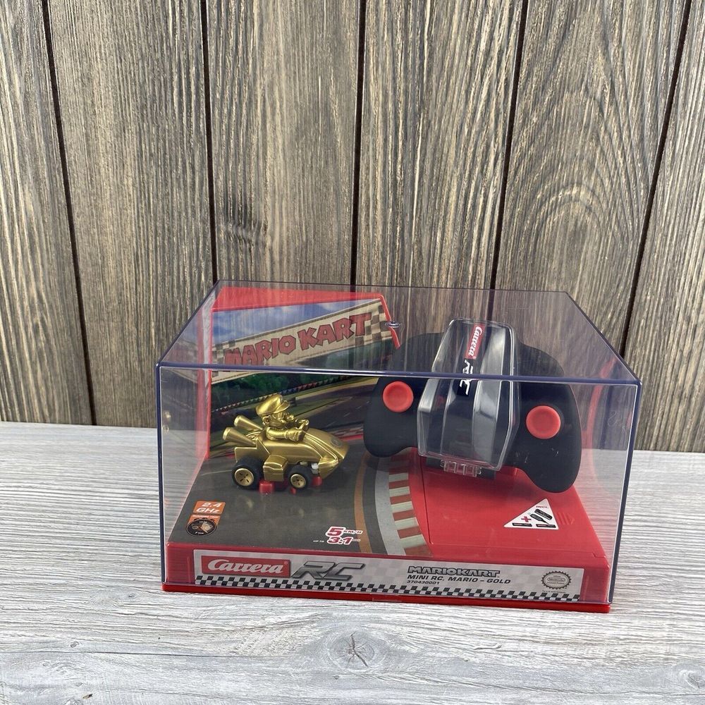 Mario Kart Carrera RC 1 50 Scale Mini Remote Control Car MARIO GOLD CHASE